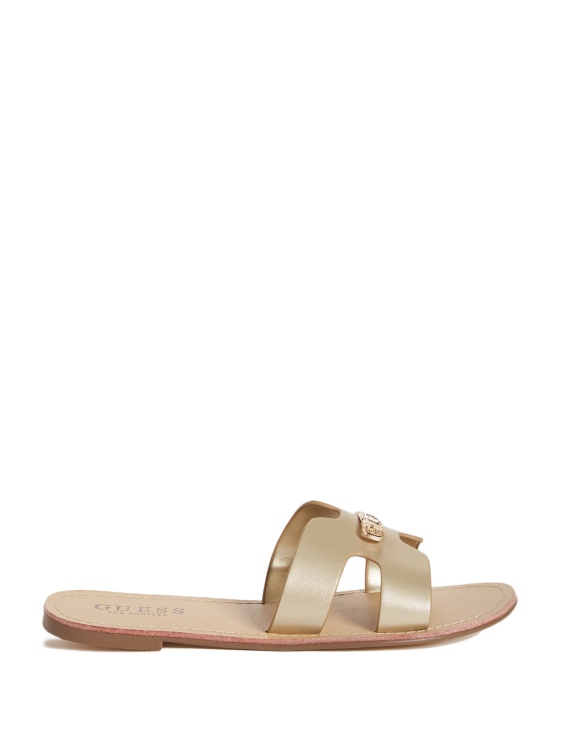 златни сандали Isabell Slide Guess