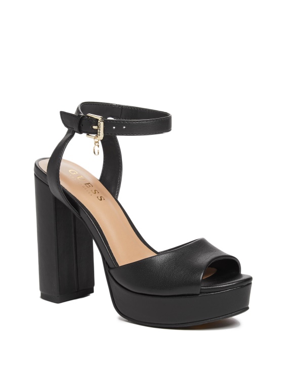 черни Yonce обувки на платформа Guess