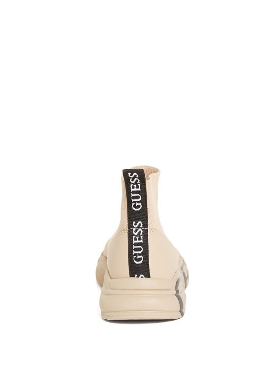 плетени кецове Guess Light Natural Pause Logo