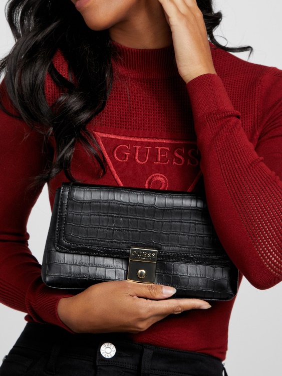 черен клъч Sophie Crossbody Guess