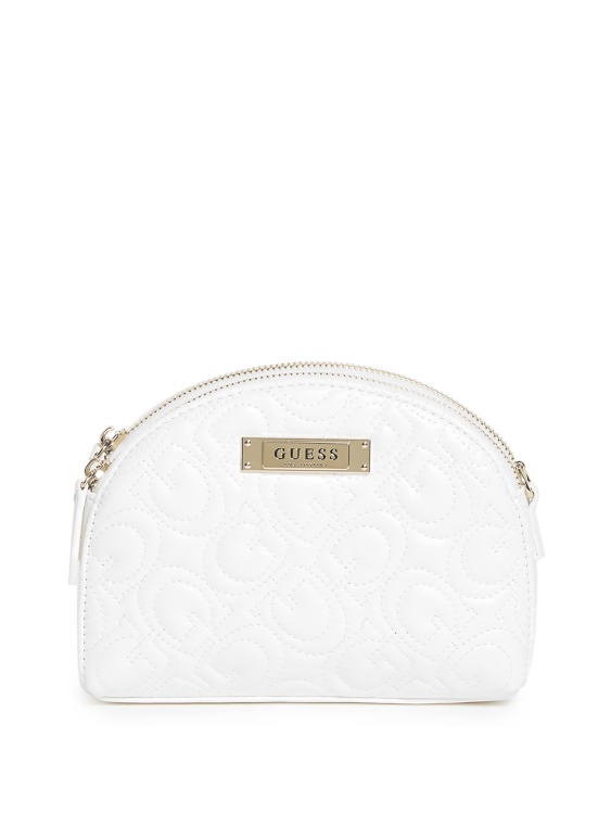 бял Sophie двоен цип Crossbody Guess