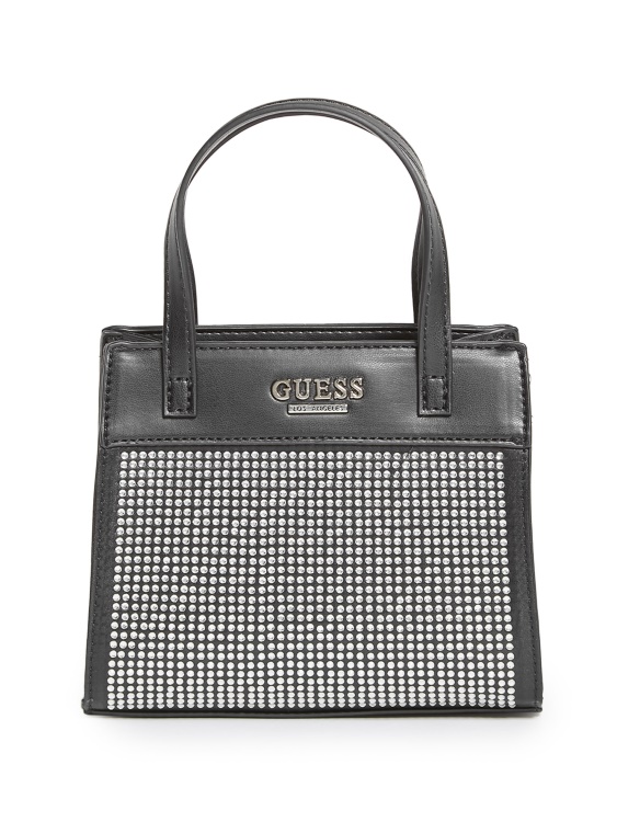 Guess Taylor Rhinestone Mini Tote черна
