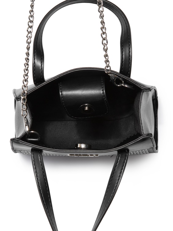 Guess Taylor Rhinestone Mini Tote черна