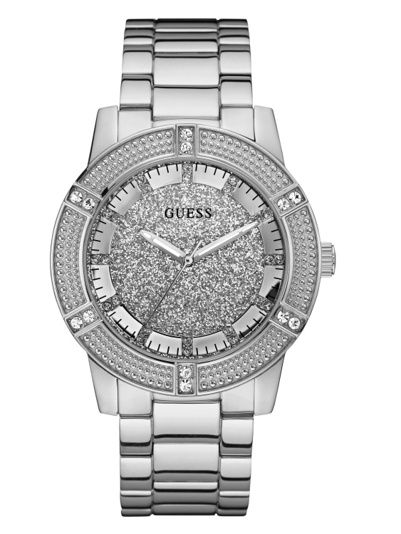 часовник в сребрист цвят Guess No Color