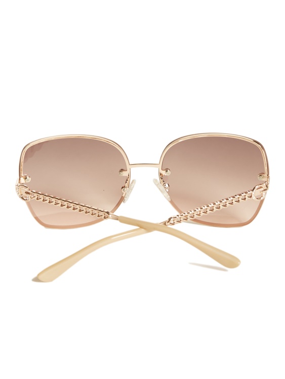 лого верига слънчеви очила Guess злато