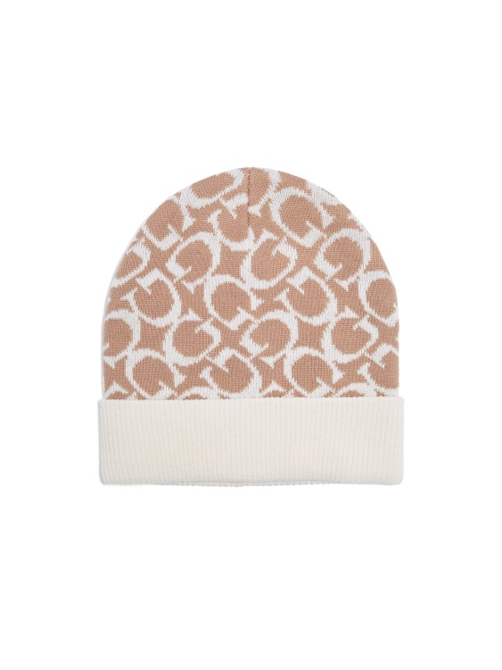 шапка с лого крем Guess Allover G