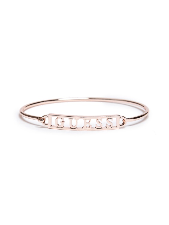 Guess розово злато лого гривна сребро