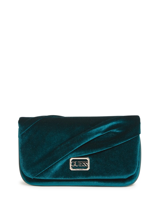 Guess Teal алегра плисиран ключ