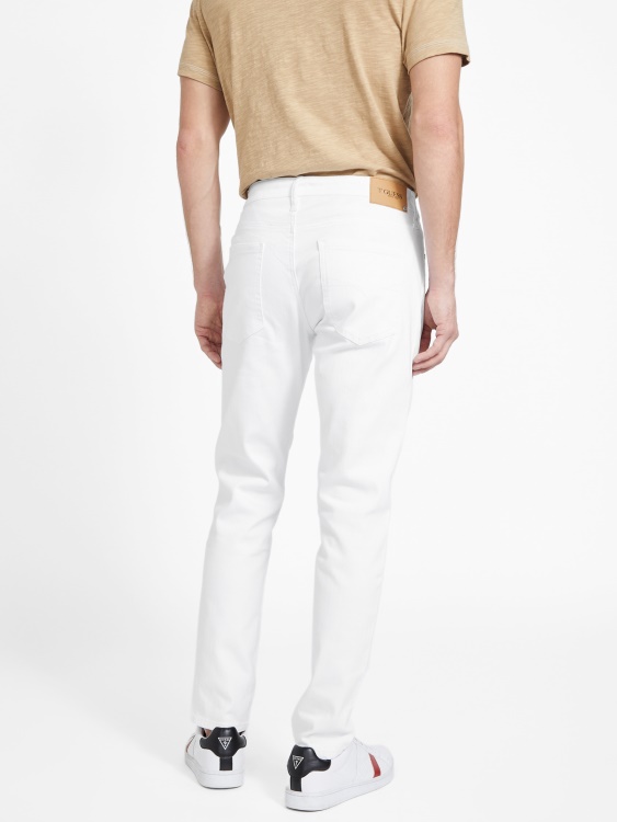 White Wash Destory Guess Avalon изтощени модерни тесни дънки