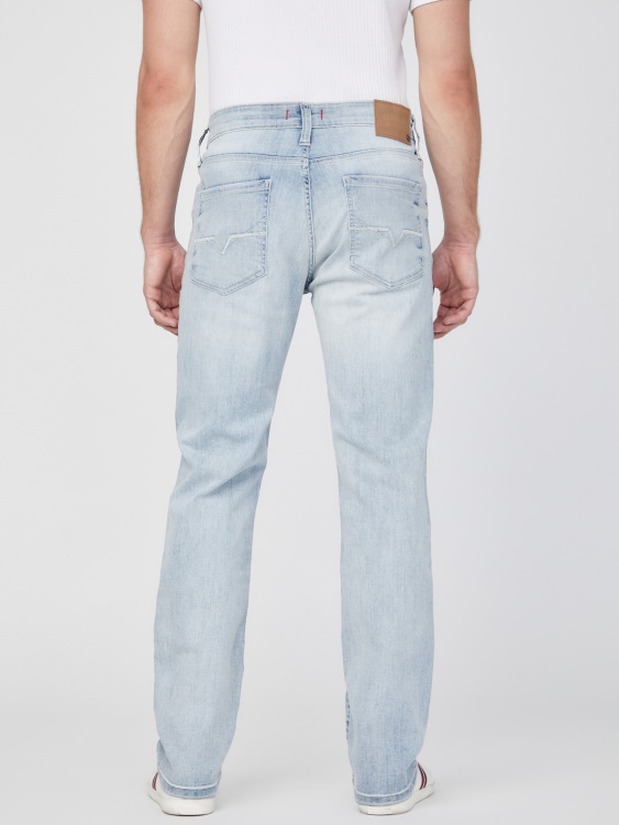 Guess Delmar тонки прави дънки ново светло пране