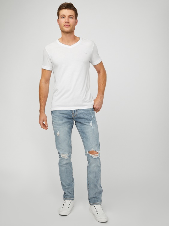Guess Halsted заострени дънки ново светло пране
