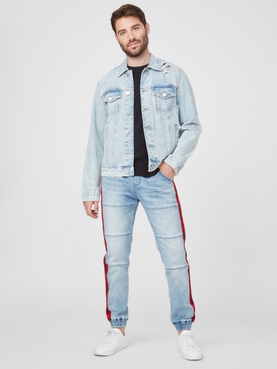 леки изпирани дънкови панталони еко Tyler Guess