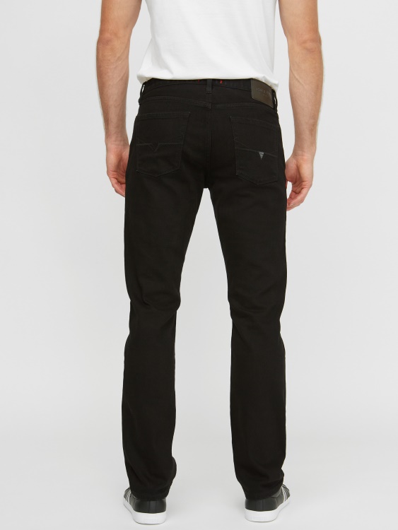 Guess Delmar тонки прави дънки черни изпрани