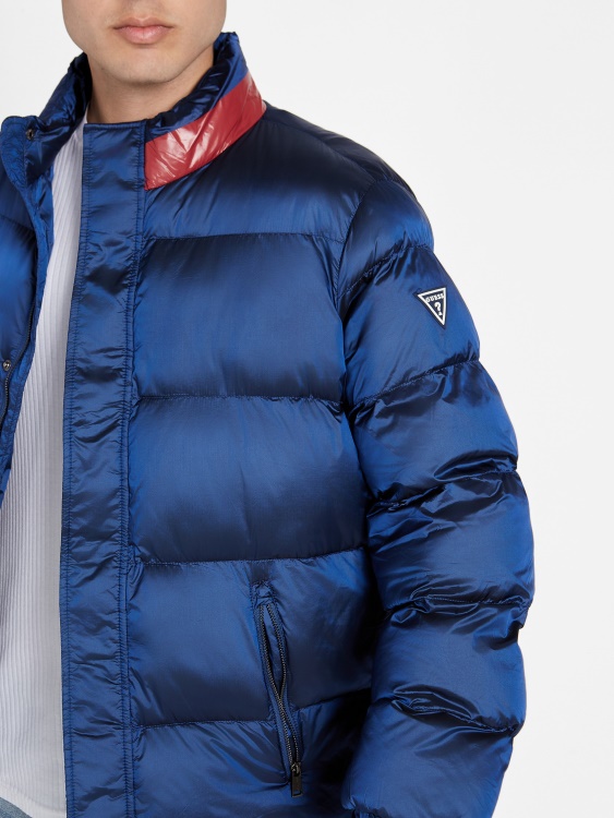 яке Eco Angelus Color-block Puffer Guess Royal Blue