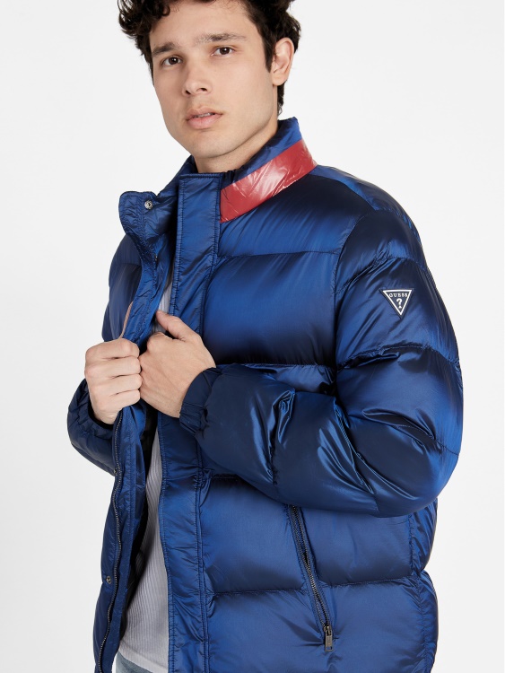 яке Eco Angelus Color-block Puffer Guess Royal Blue