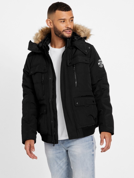 джет черно Guess Puffer яке Dustin