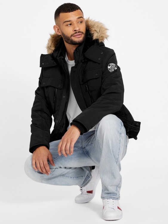 джет черно Guess Puffer яке Dustin