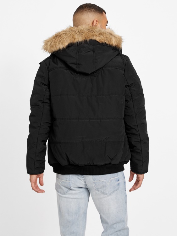 джет черно Guess Puffer яке Dustin