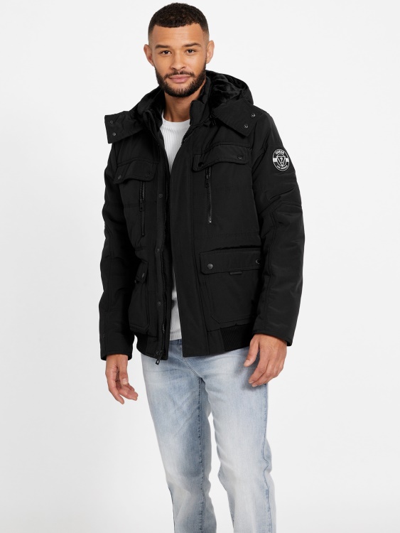 джет черно Guess Puffer яке Dustin