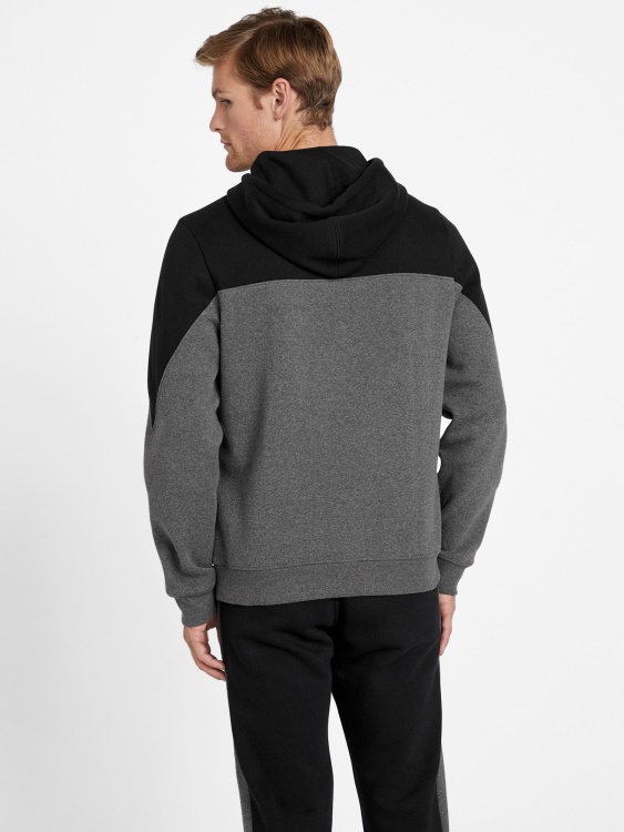 черна еко качулка с лого на Marcus Guess