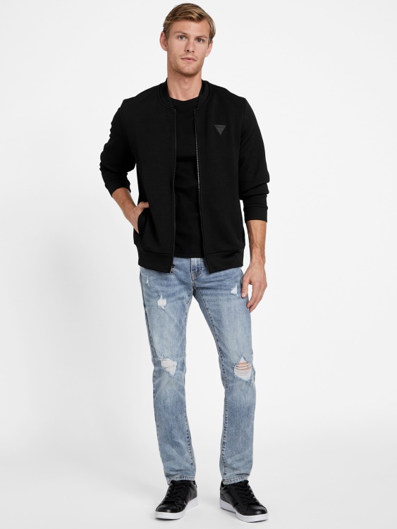 астро ватирано летно яке Guess Jet Black