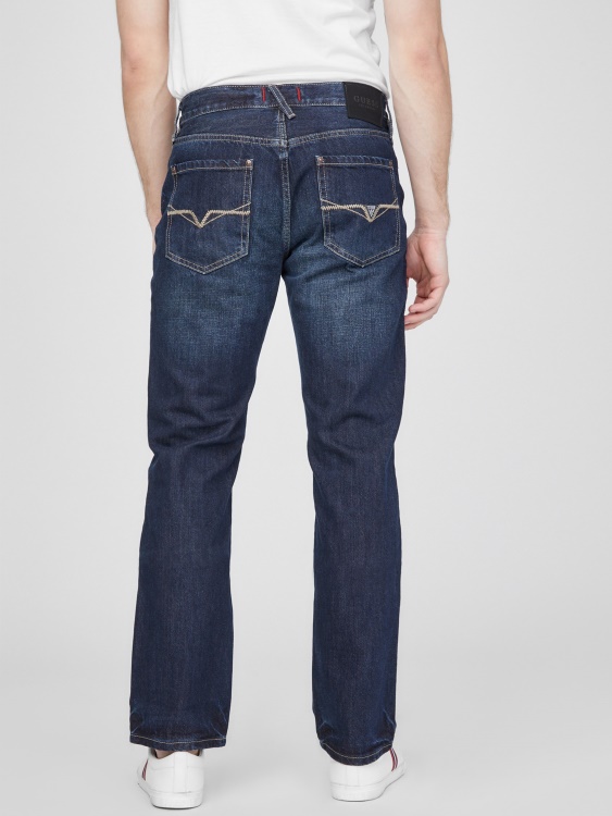 тънки прави дънки Rowland тъмно пране Guess Delmar
