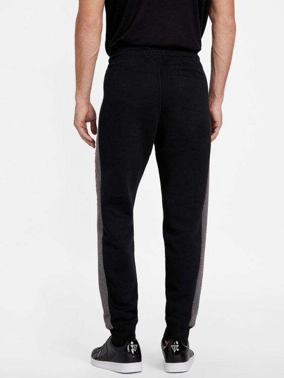 Guess Jet Black Eco Marcus Logo Joggers