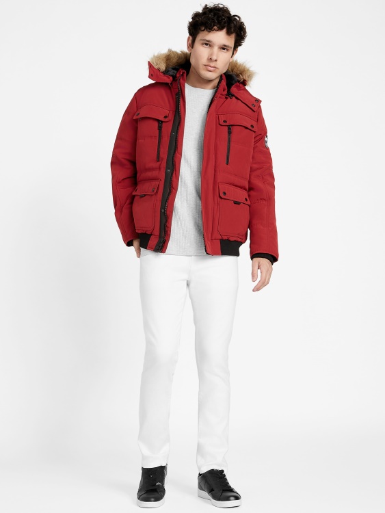 червено ноар дъстин пуф яке Guess