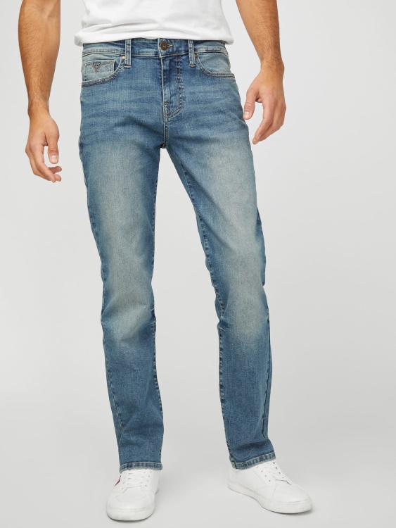 естествени прави дънки Del Mar с много пране Guess