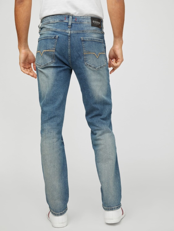 естествени прави дънки Del Mar с много пране Guess