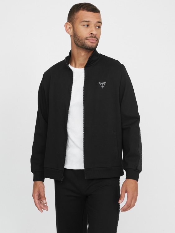 яке с цип Guess Jet Black Eco Andrew Logo