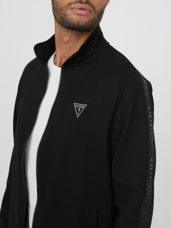 яке с цип Guess Jet Black Eco Andrew Logo