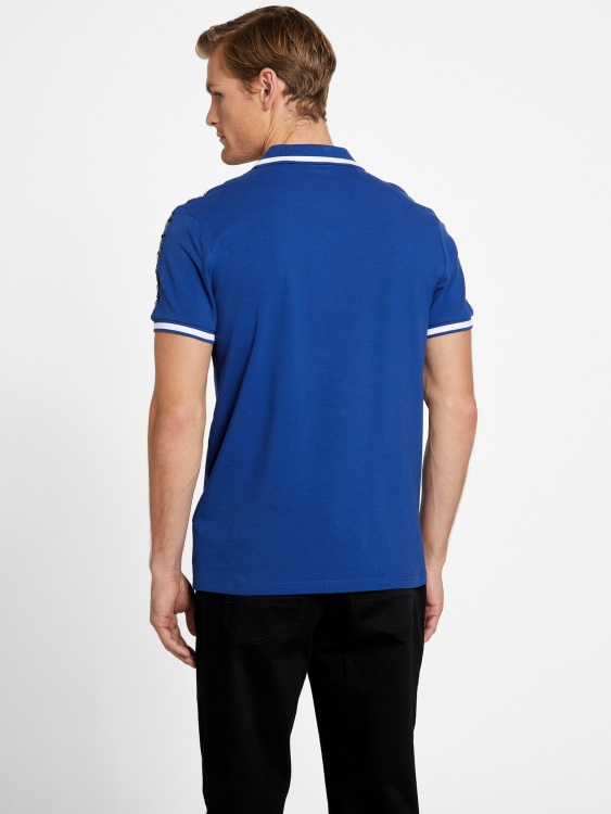 Eco Jon Zip Polo Admiral Blue Guess