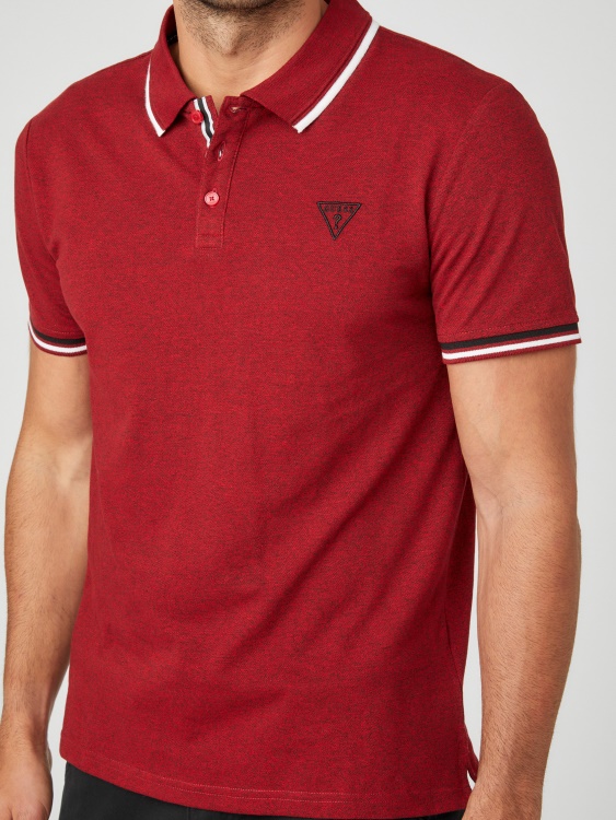 Guess Richie Polo Varsity Red Multi