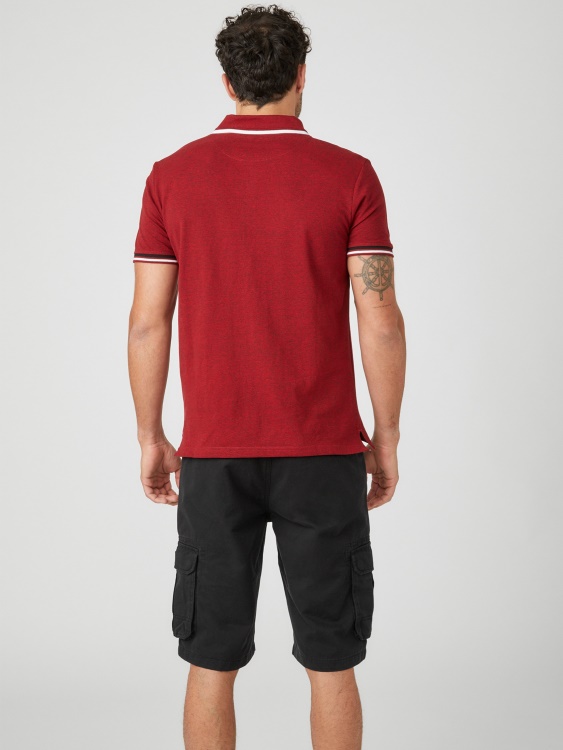 Guess Richie Polo Varsity Red Multi