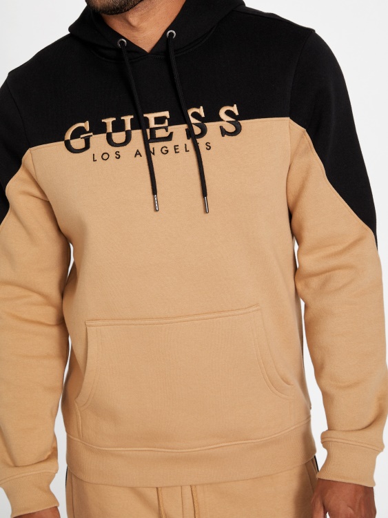 суичър с лого на Toasted Taupe Guess Eco Marcus