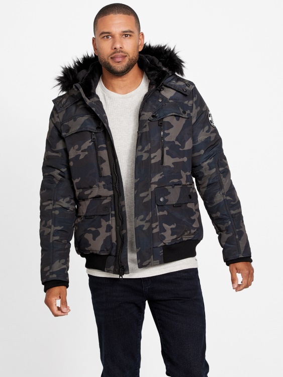 Guess Camo Puffy Yak Dustin