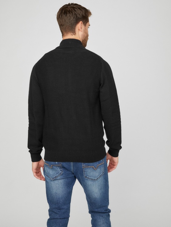 Chet Mock Neck Guess черен пуловер