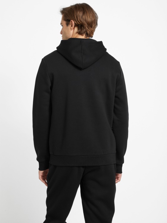 черна качулка Guess Eco Harvey Logo