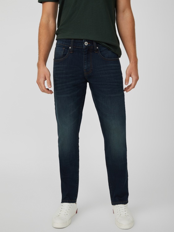 Guess Halsted заострени тънки дънки тъмно пране