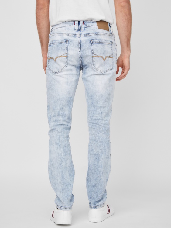нови леки изпирани тънки заострени дънки Guess