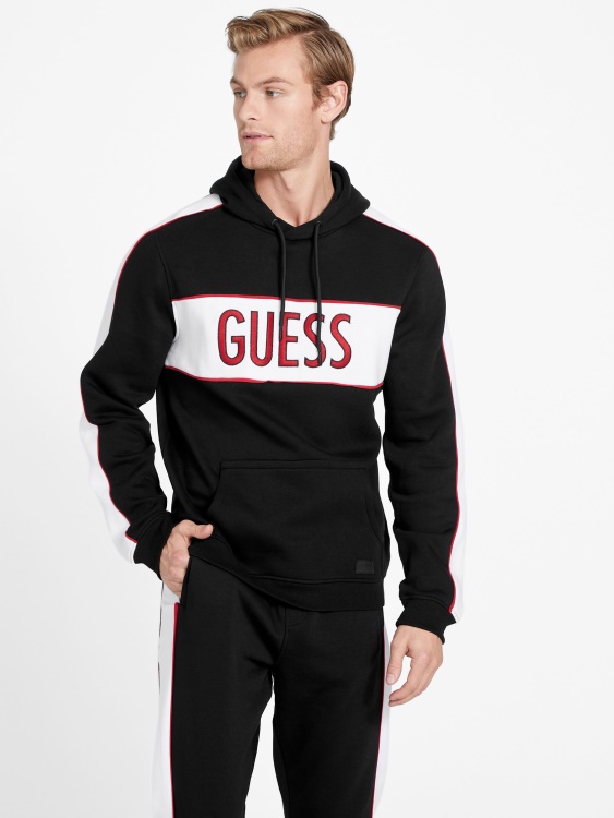 черна качулка Guess Iben