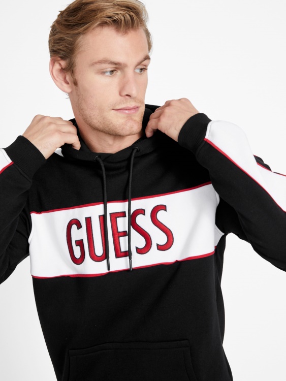 черна качулка Guess Iben