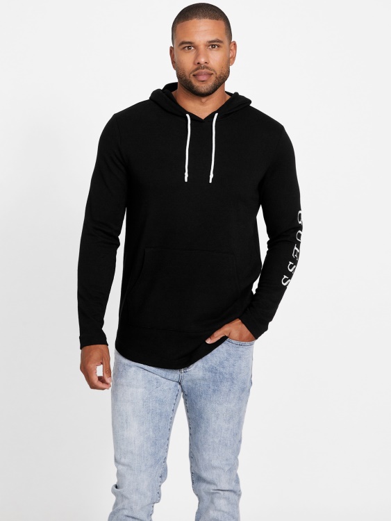 Margo Waffle Hoodie Guess Jet Black