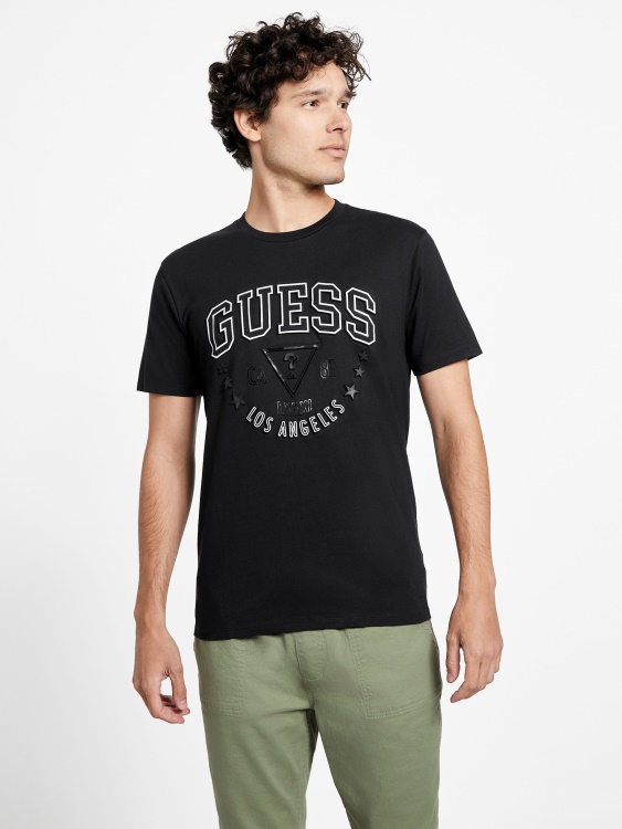 маратонски обувки Guess Eco Sammo Logo Jet Black