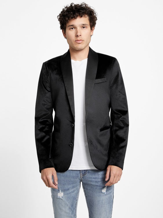 кадифен блейзър Raul Guess Jet Black