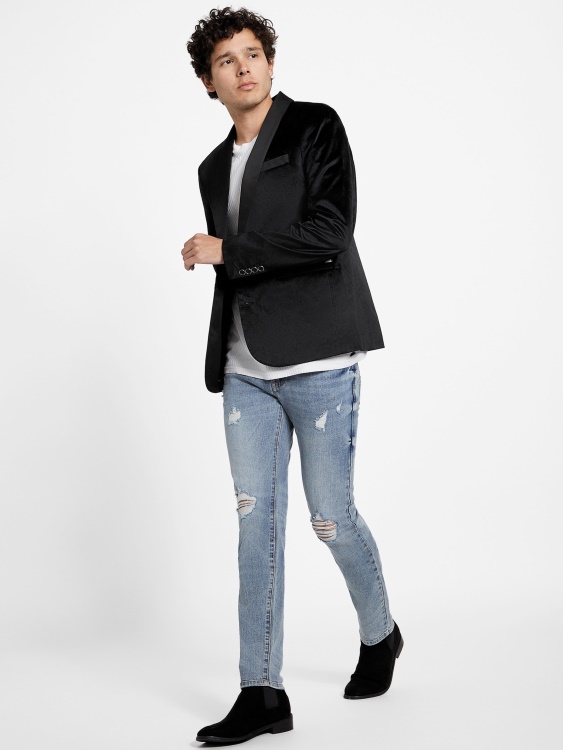 кадифен блейзър Raul Guess Jet Black