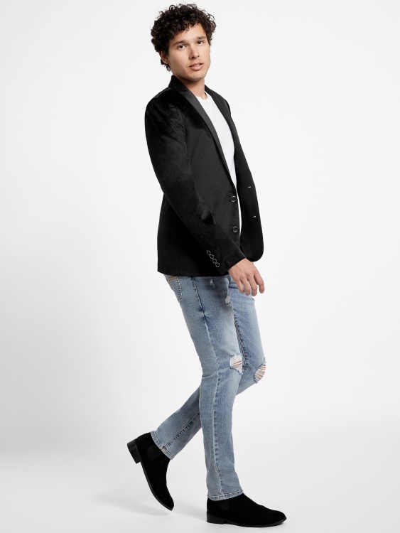 кадифен блейзър Raul Guess Jet Black
