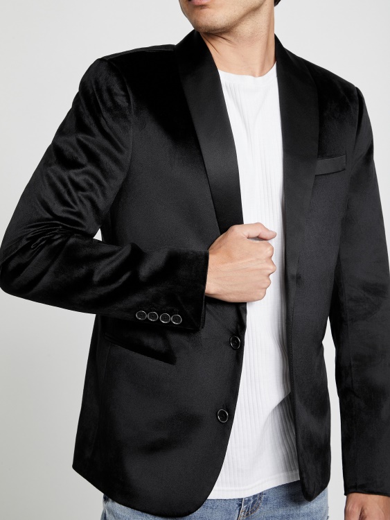 кадифен блейзър Raul Guess Jet Black
