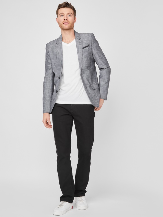 блейзър Sanders Chambray Guess Jet Black
